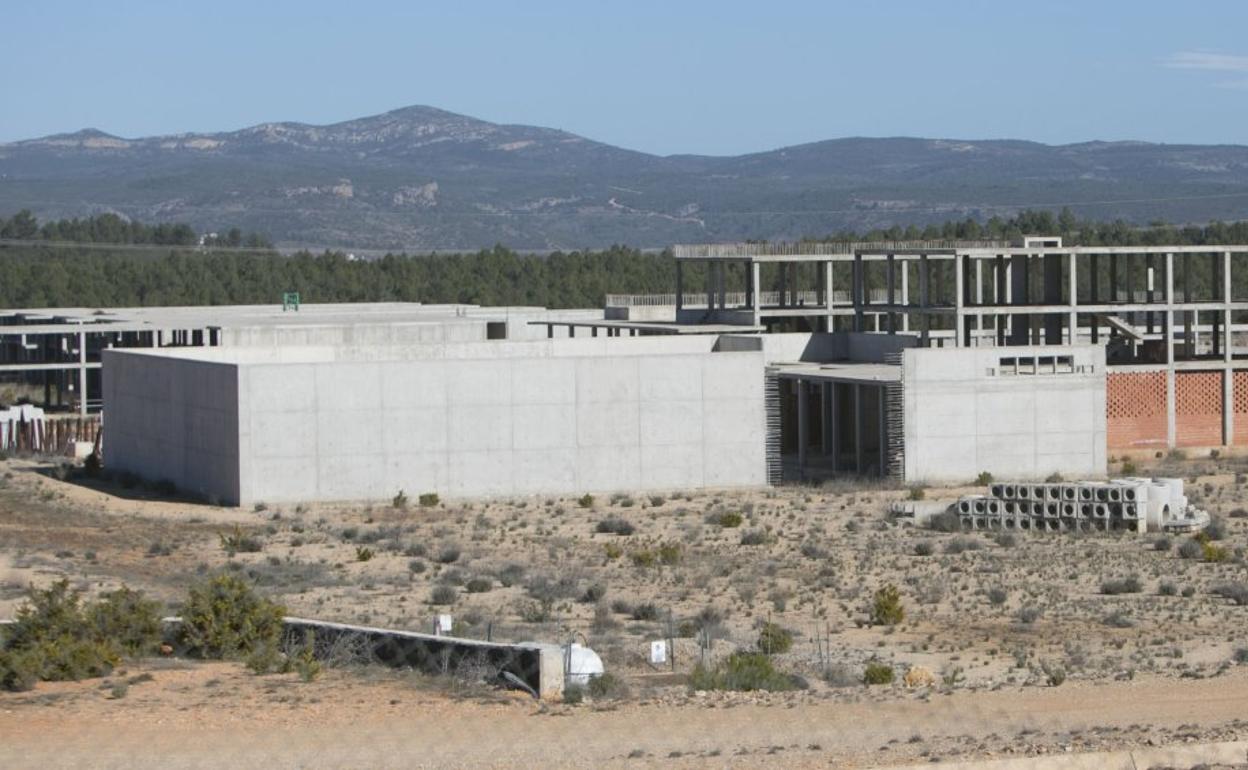 Vista panorámica de las obras realizadas hasta ahora en el centro penitenciario de Siete Aguas . 