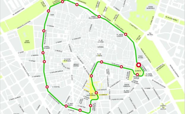 Así será el recorrido de la C1 que sustituirá a la línea 5 de la EMT