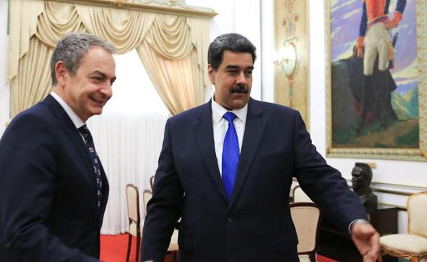 José Luis Rodríguez Zapatero se reúne con Nicolás Maduro.