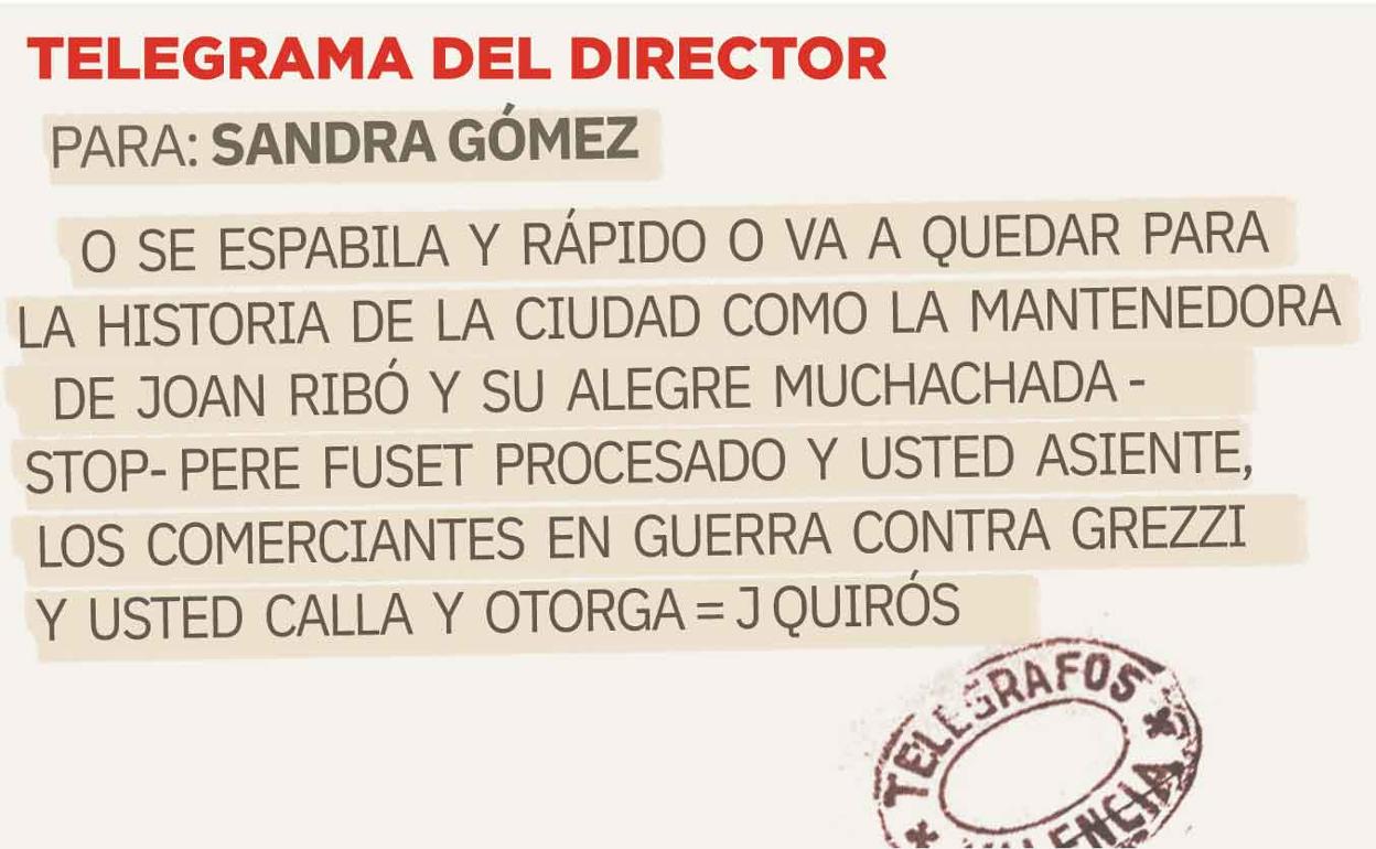 Telegrama para Sandra Gómez