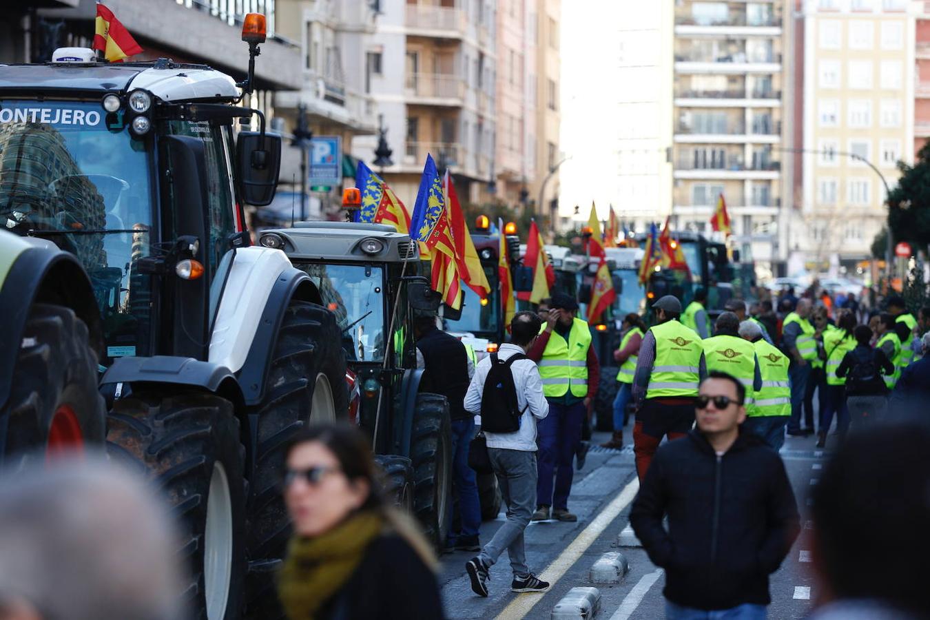 Fotos: Manifestación de tractores en el centro de Valencia