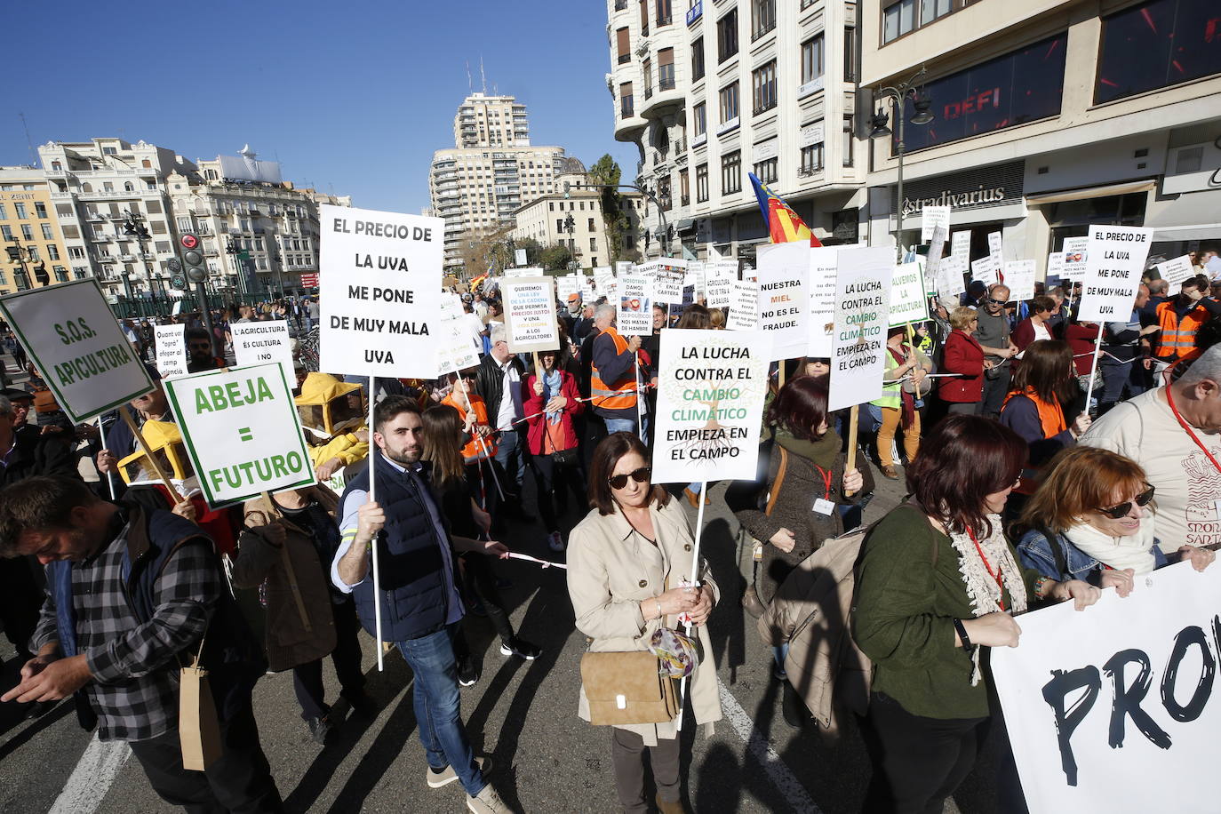 Fotos: Manifestación de tractores en el centro de Valencia