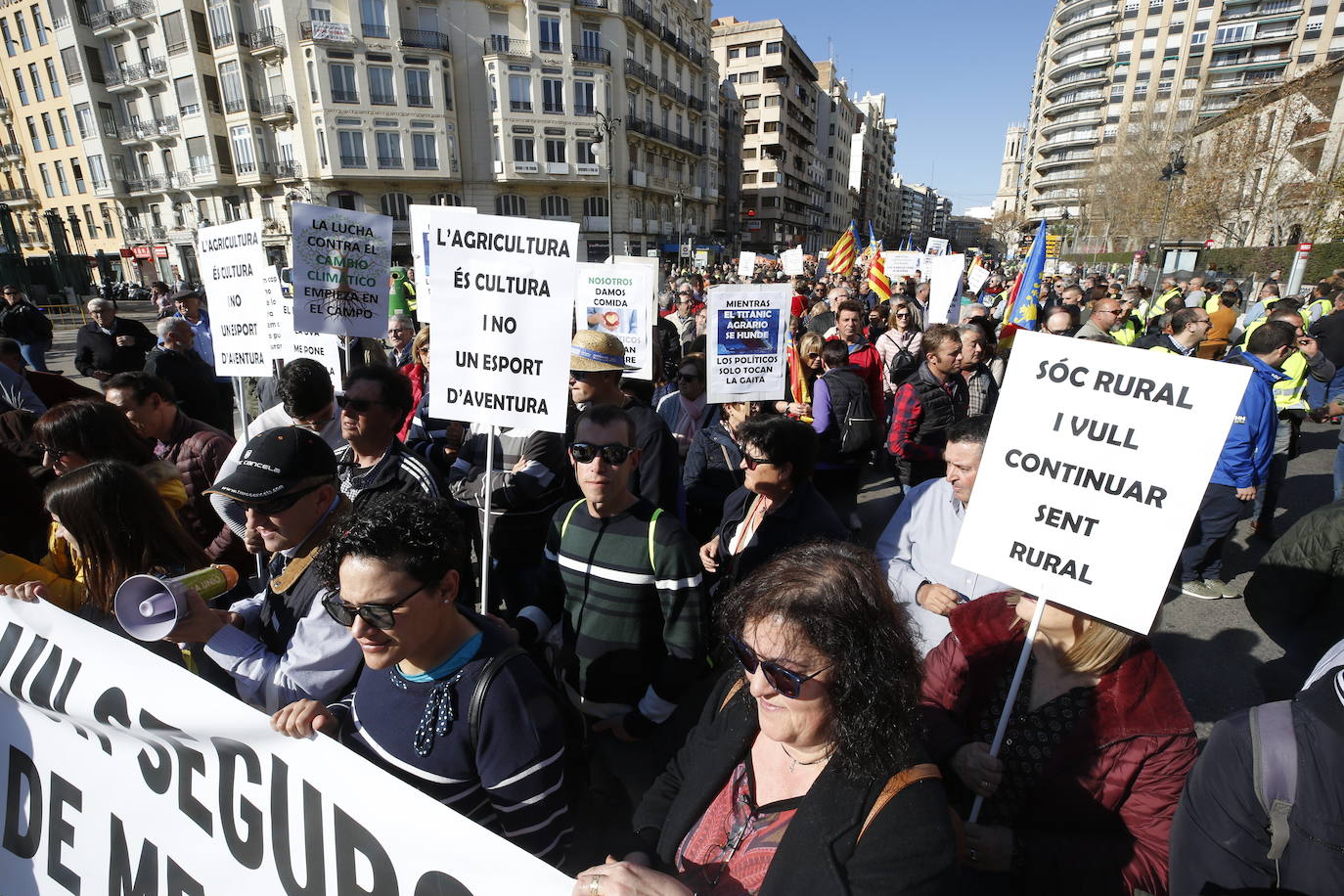 Fotos: Manifestación de tractores en el centro de Valencia