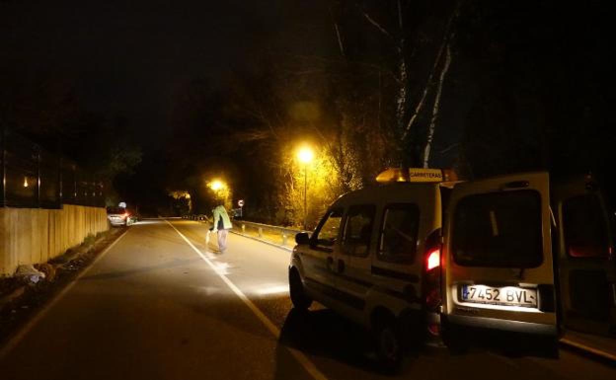 Lugar del accidente en Ribadesella (Asturias).