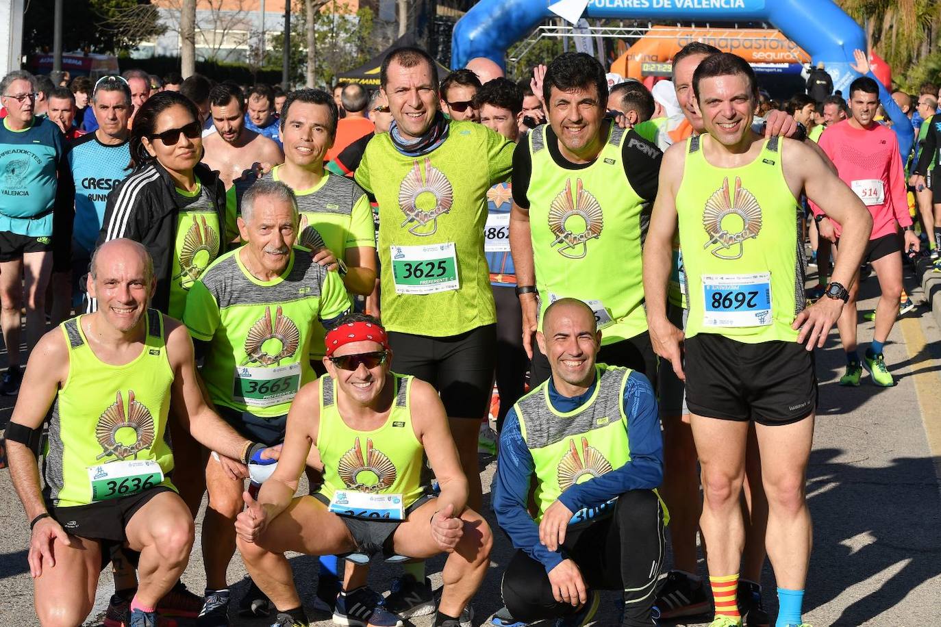 Miles de personas se dan cita en la VI Carrera Never Stop Running 2020 de Valencia con un recorrido de 5 kilómetros por las proximidades de la avenida de Francia.