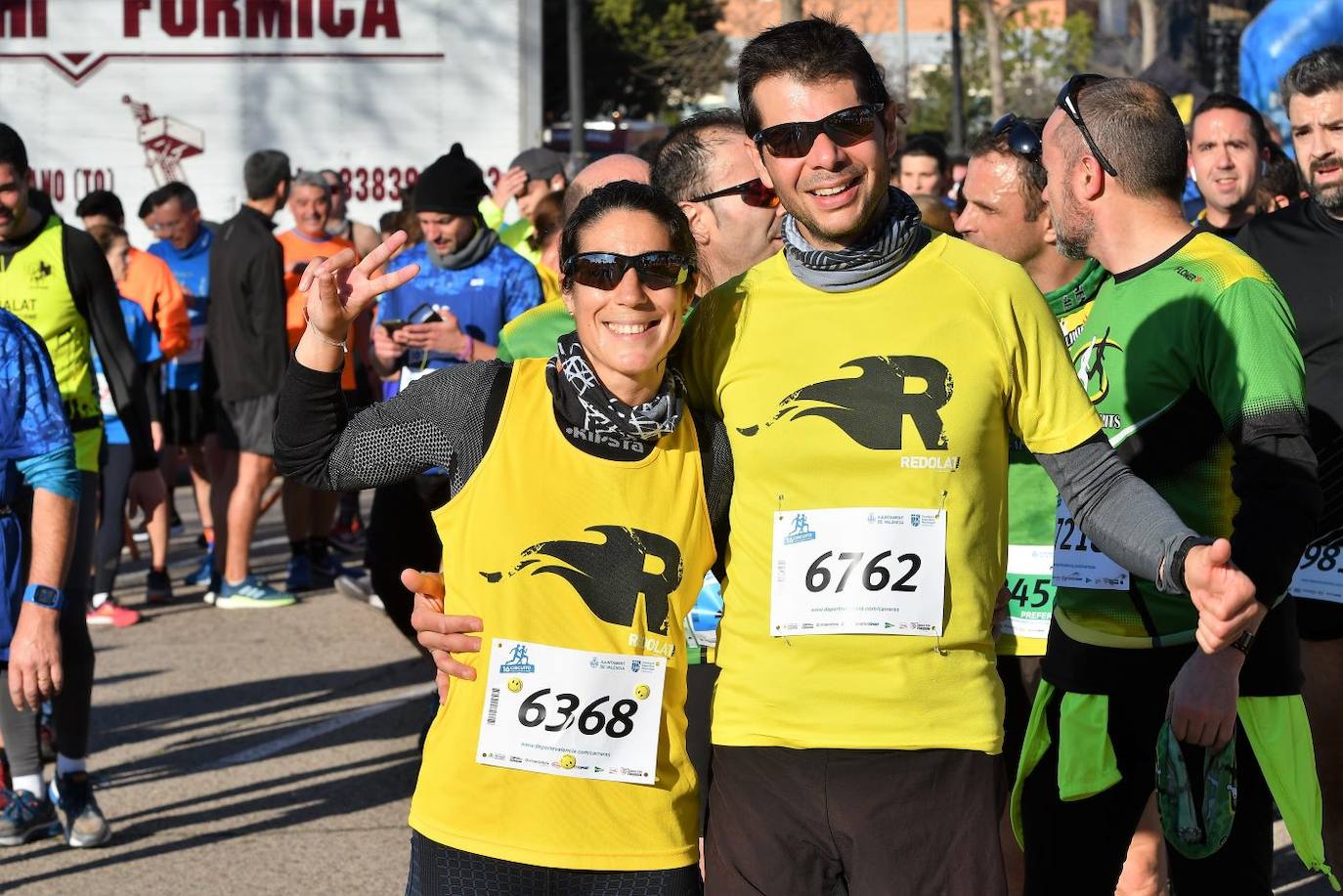 Miles de personas se dan cita en la VI Carrera Never Stop Running 2020 de Valencia con un recorrido de 5 kilómetros por las proximidades de la avenida de Francia.