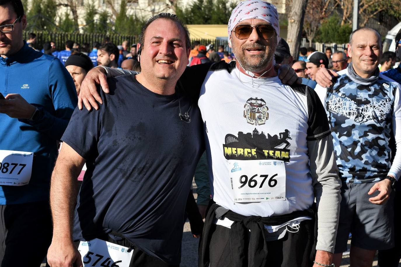 Miles de personas se dan cita en la VI Carrera Never Stop Running 2020 de Valencia con un recorrido de 5 kilómetros por las proximidades de la avenida de Francia.