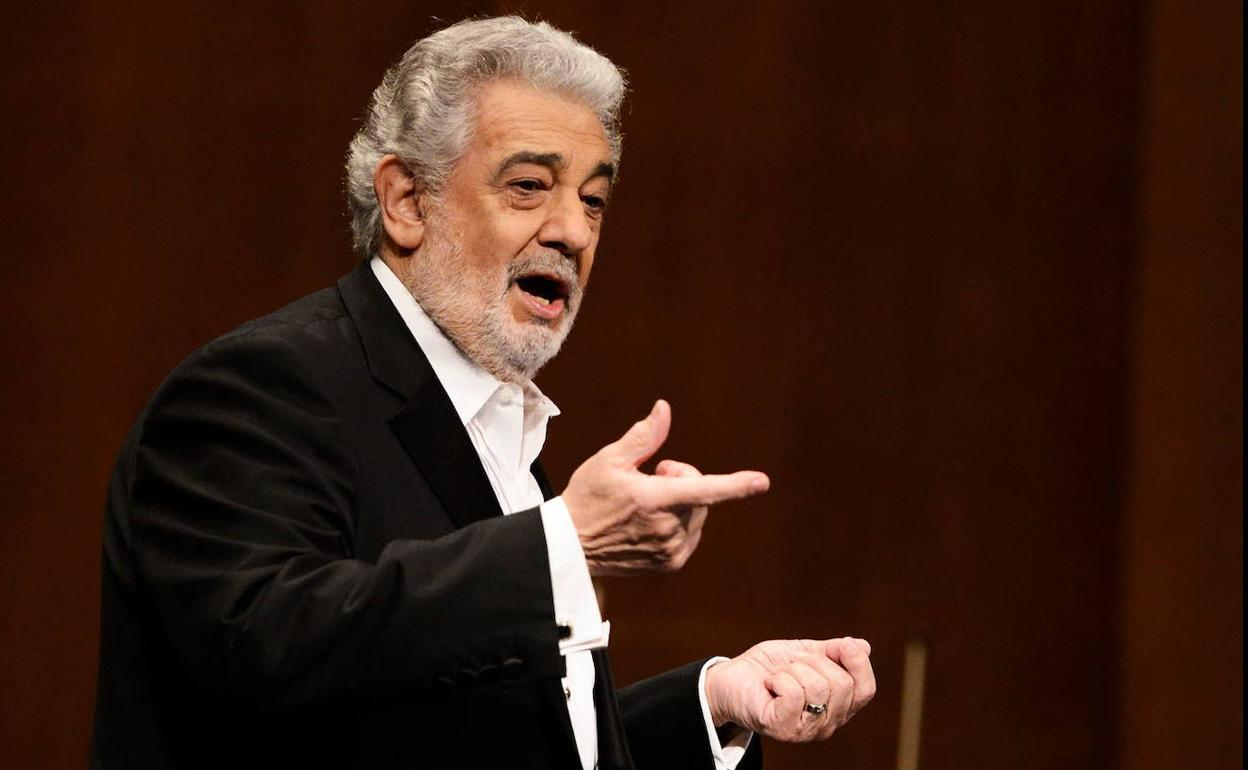 Plácido Domingo en una de sus actuaciones.