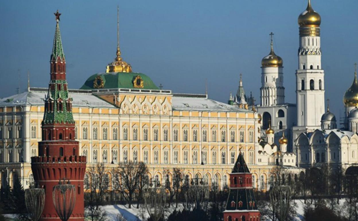 Vista del palacio del Kremlin.