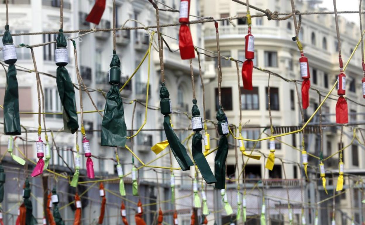 Mascletà de las Fallas 2020 de Valencia.