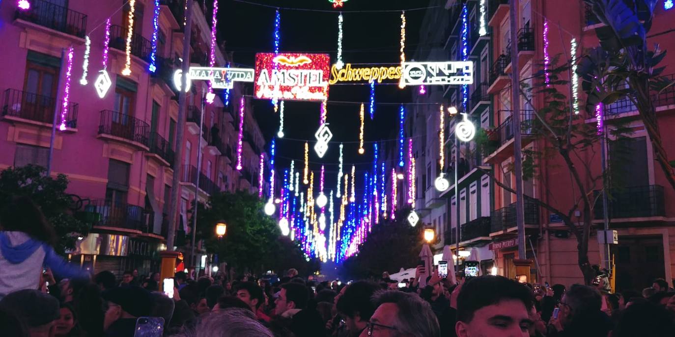 Encendido de las luces de la Falla Cuba-Puerto Rico