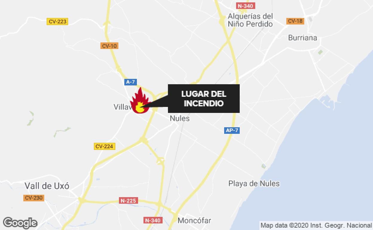 El incendio ha tenido lugar en una vivienda de Vilavella. 