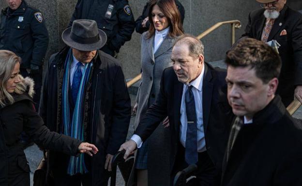 Harvey Weinstein, durante una de las sesiones del juicio en Nueva York.