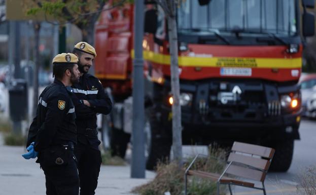 Militares de la UME en Valencia. 