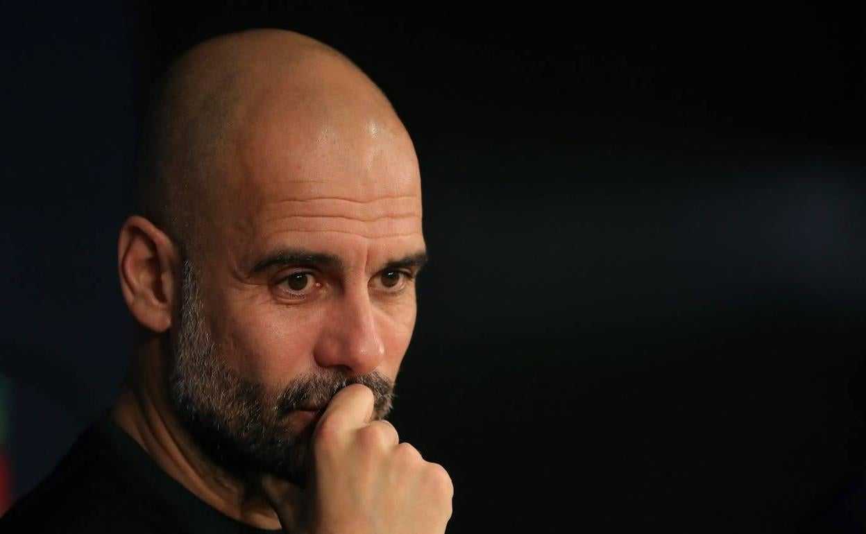 El técnico del Manchester City, Pep Guardiola 