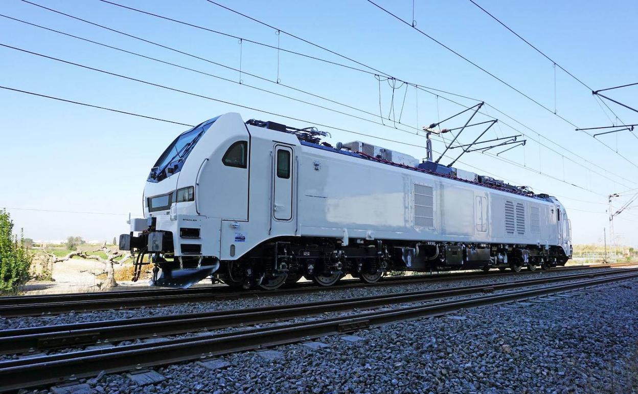 Una de las locomotoras fabricada por Stadler. 