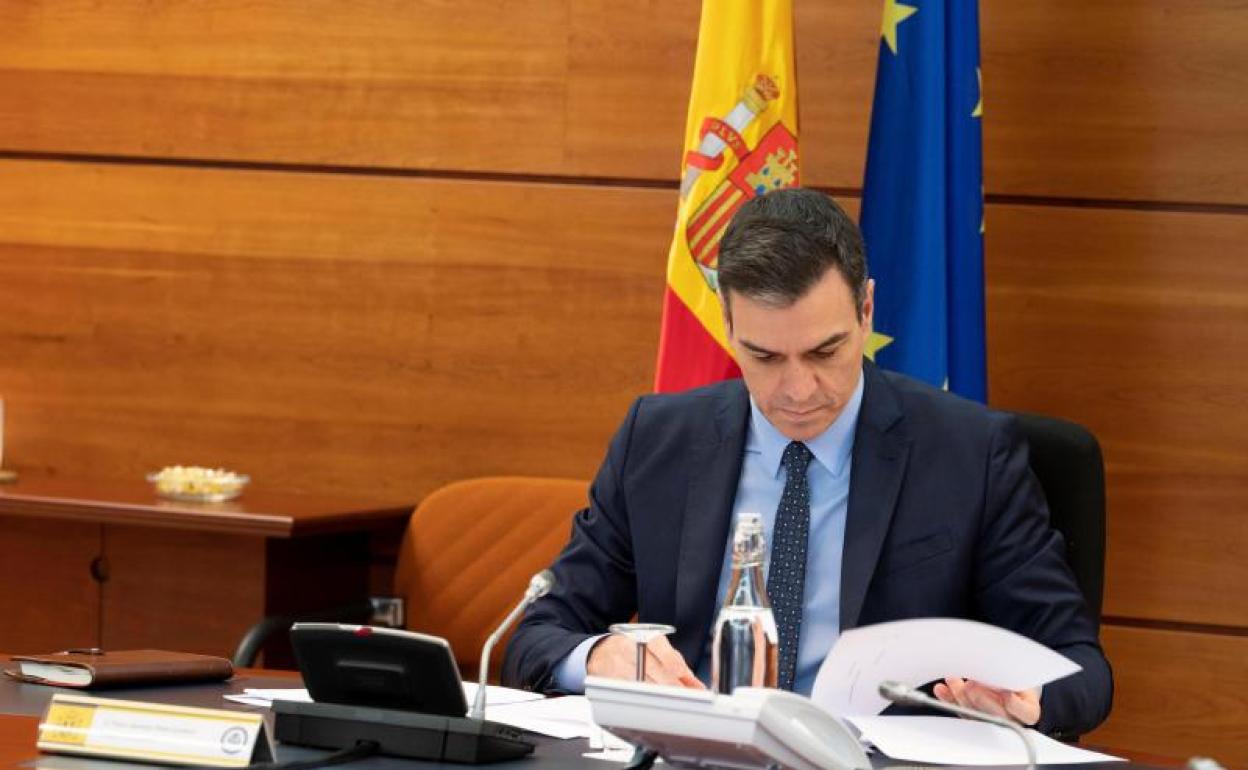 Pedro Sánchez, presidente del Gobierno. 