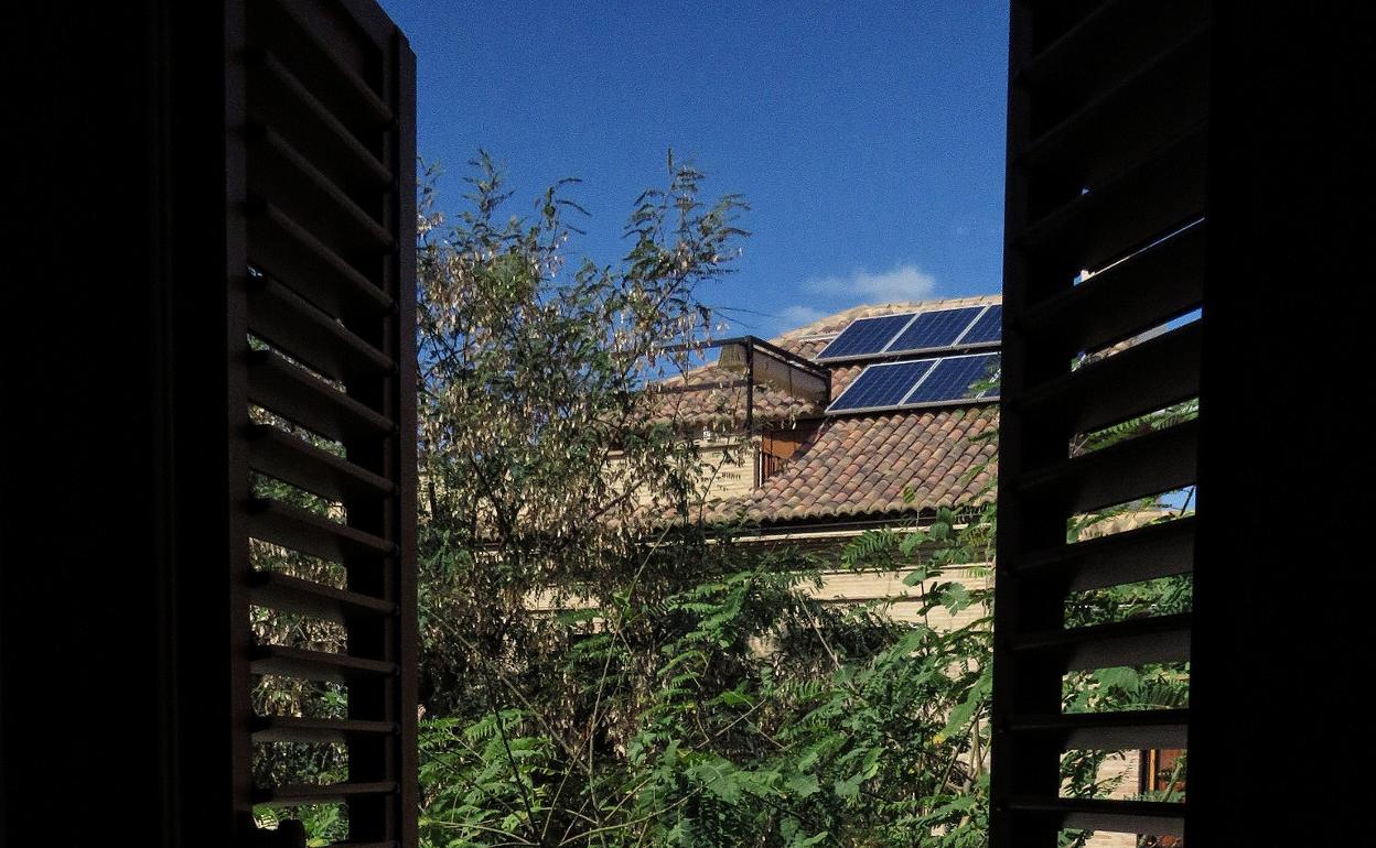 Vista desde la ventana de Miquel Navarro. 