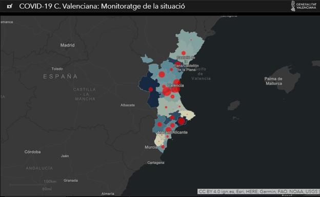 Cifras de contagiados y fallecimientos por coronavirus en cada hospital de la Comunitat