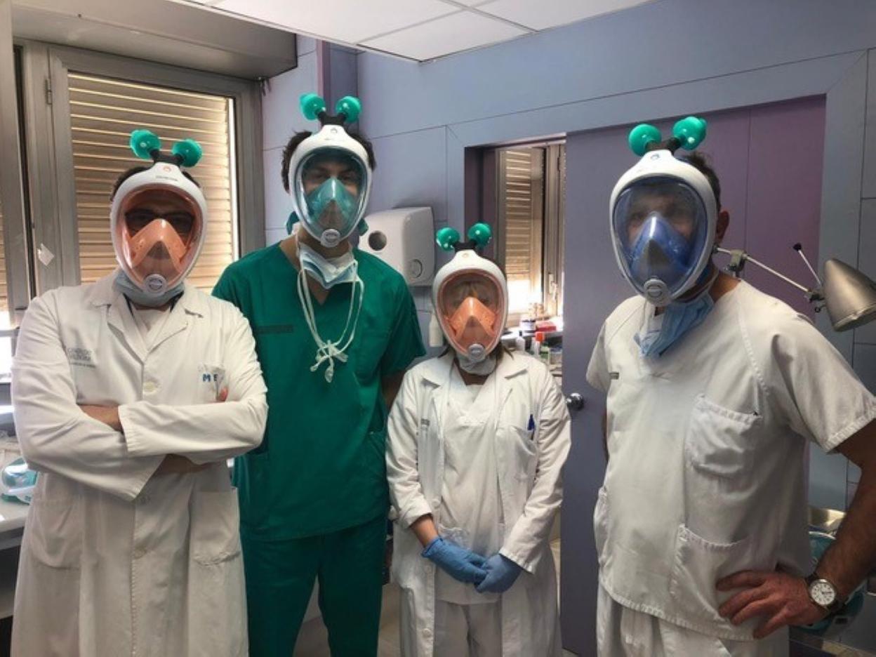 De máscaras de buceo a respiradores