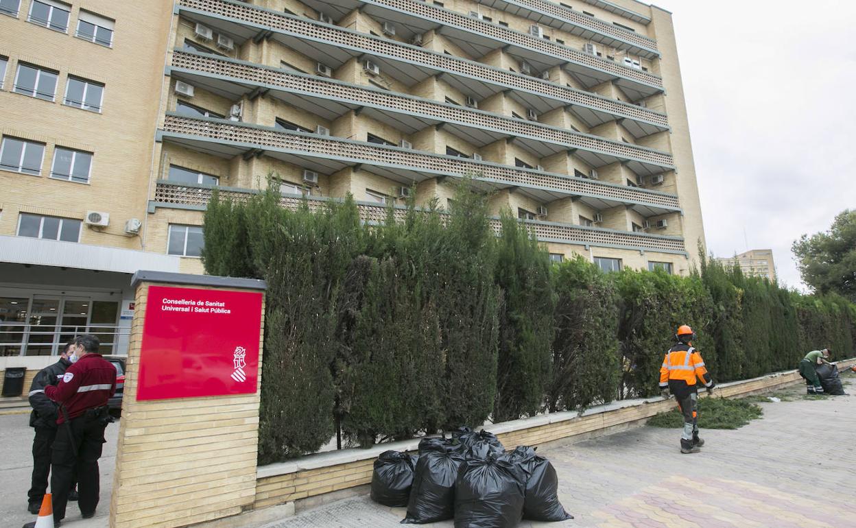 Exteriores del antiguo hospital La Fe, que ha sido rehabilitado