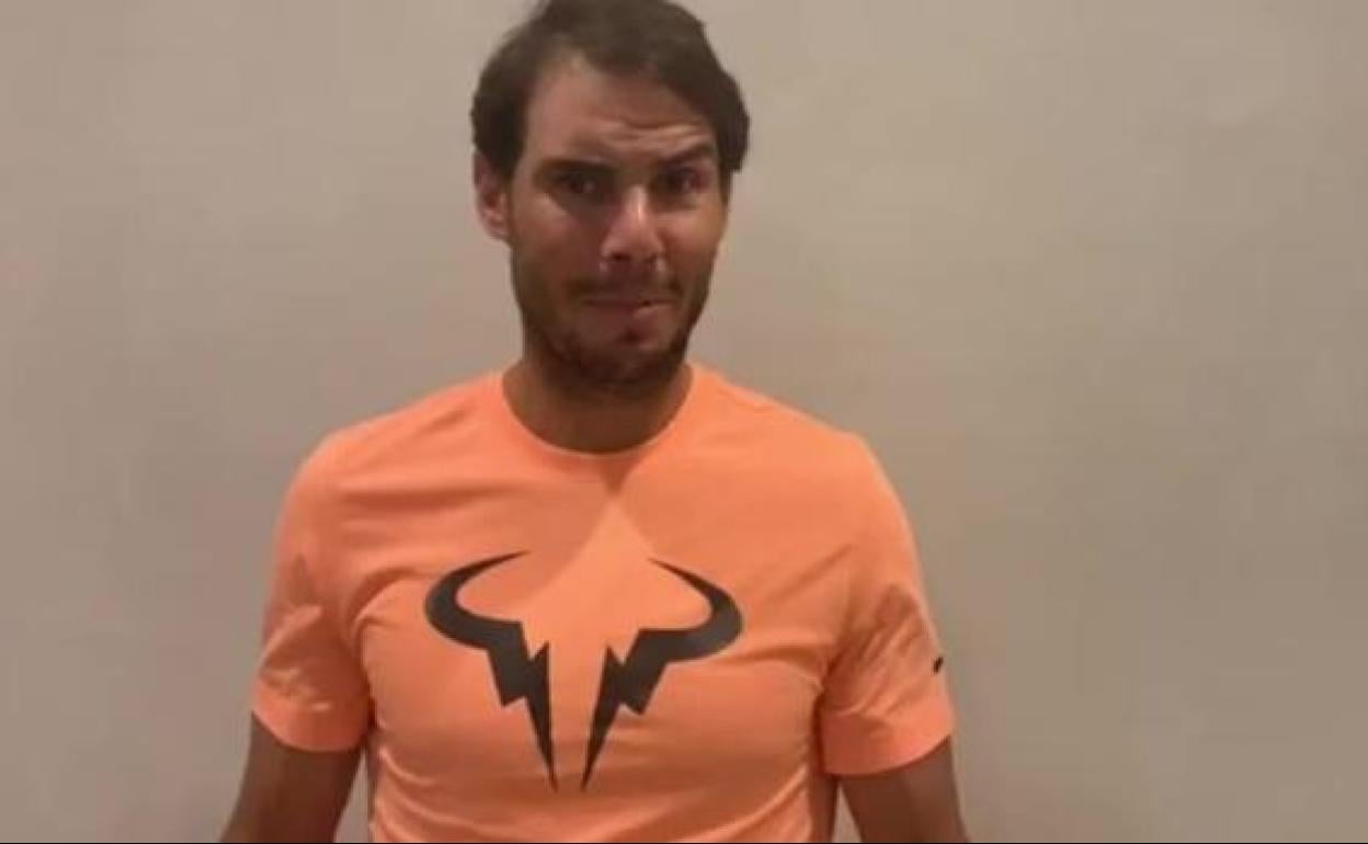 Rafa Nadal, confinado en su domicilio. 