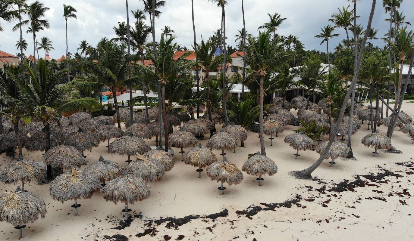 Vista de la playa de Bávaro en Punta Cana (República Dominicana).