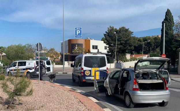 Control antidroga de la Policía Nacional. 