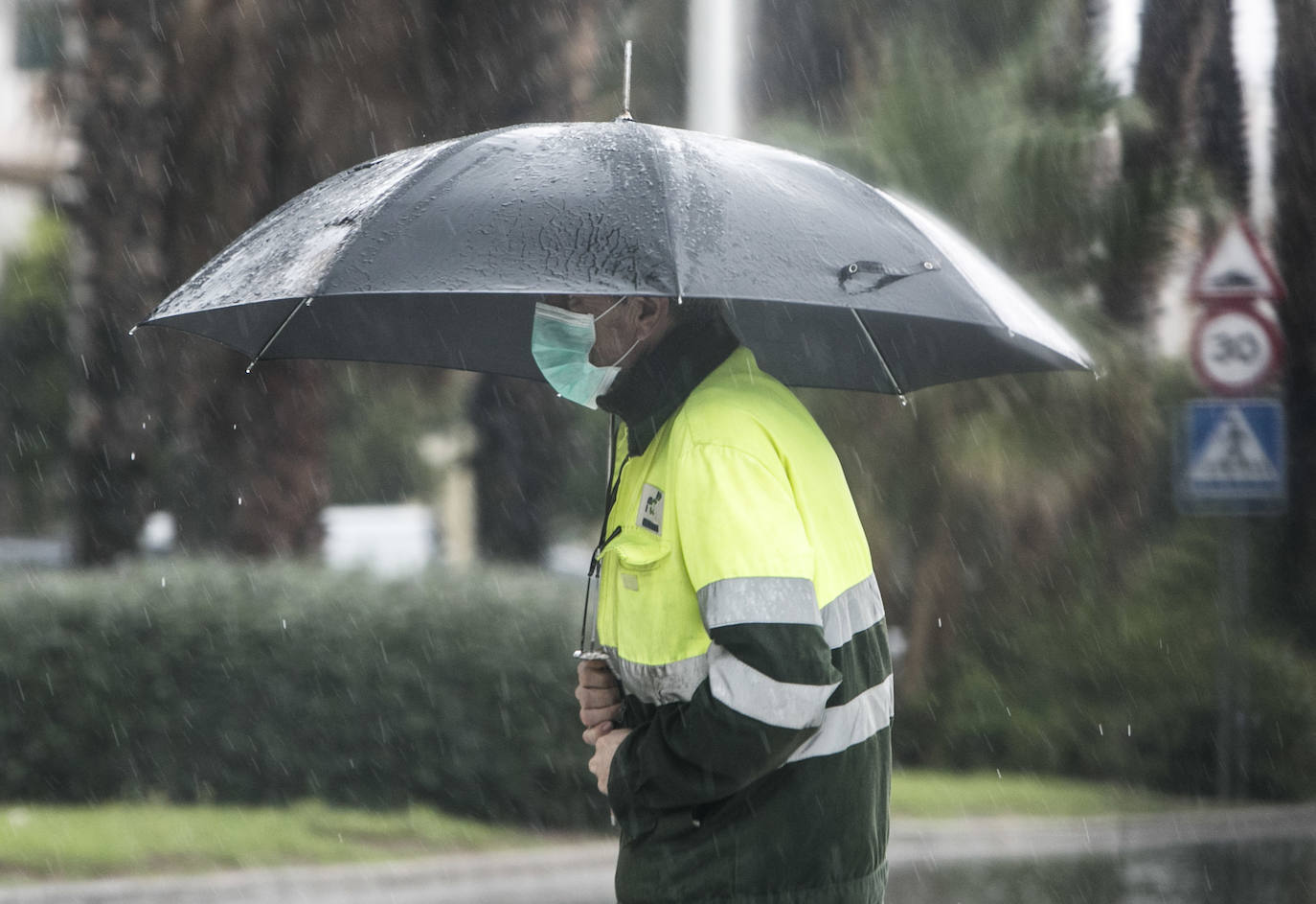 Enésimo día de precipitaciones en la ciudad durante la crisis sanitaria