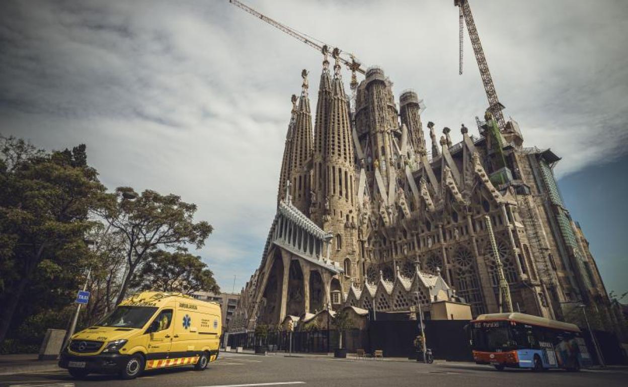 La Sagrada Familia de Barcelona. 