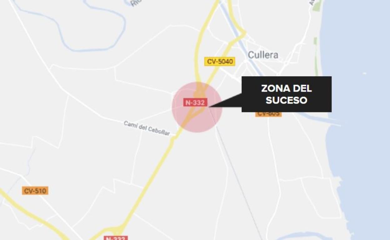 Una mujer de 30 años, herida tras sufrir un accidente de coche en Cullera