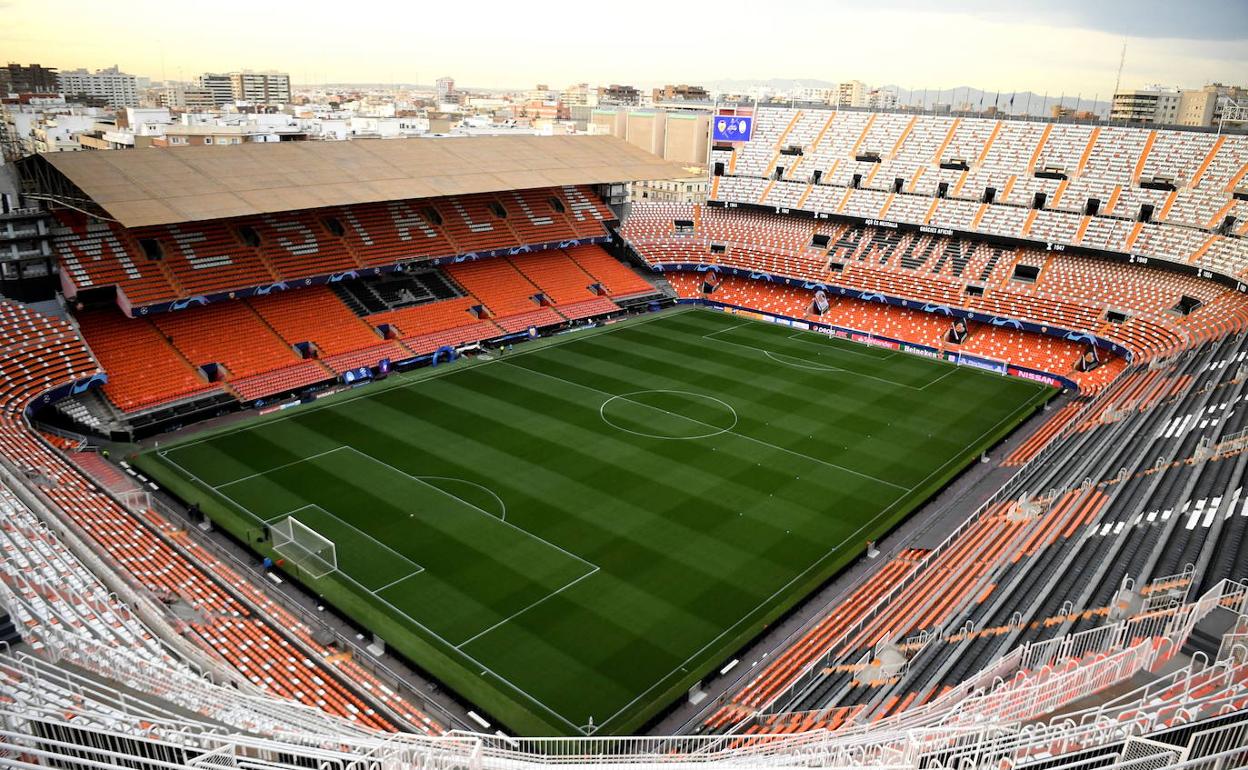 El interior de Mestalla.