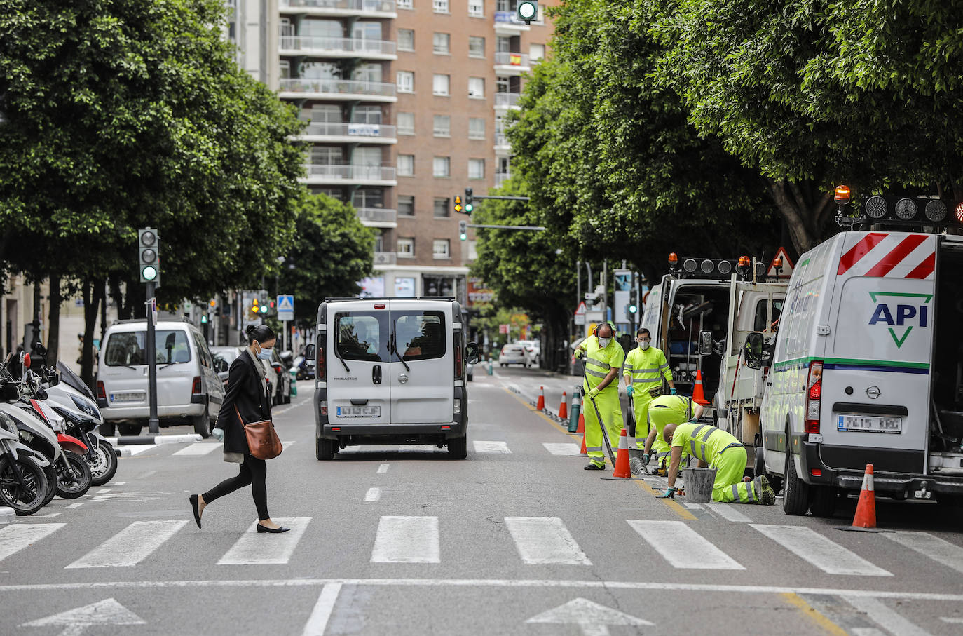 Fotos: Comienzan las obras de la calle Colón