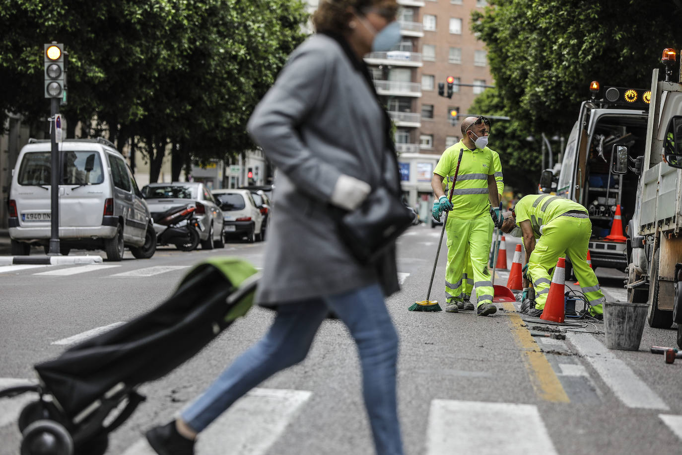 Fotos: Comienzan las obras de la calle Colón