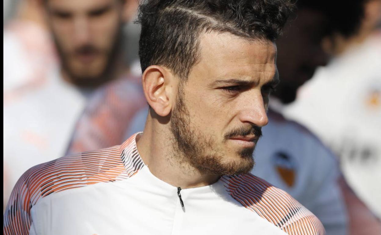 Florenzi, en un entrenamiento en Paterna