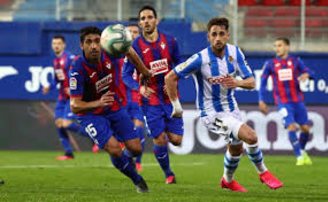 Imagen de un partido del Eibar. 