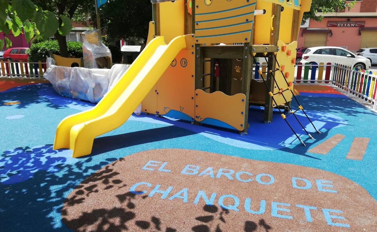 El parque infantil ubicado en El Clot. 