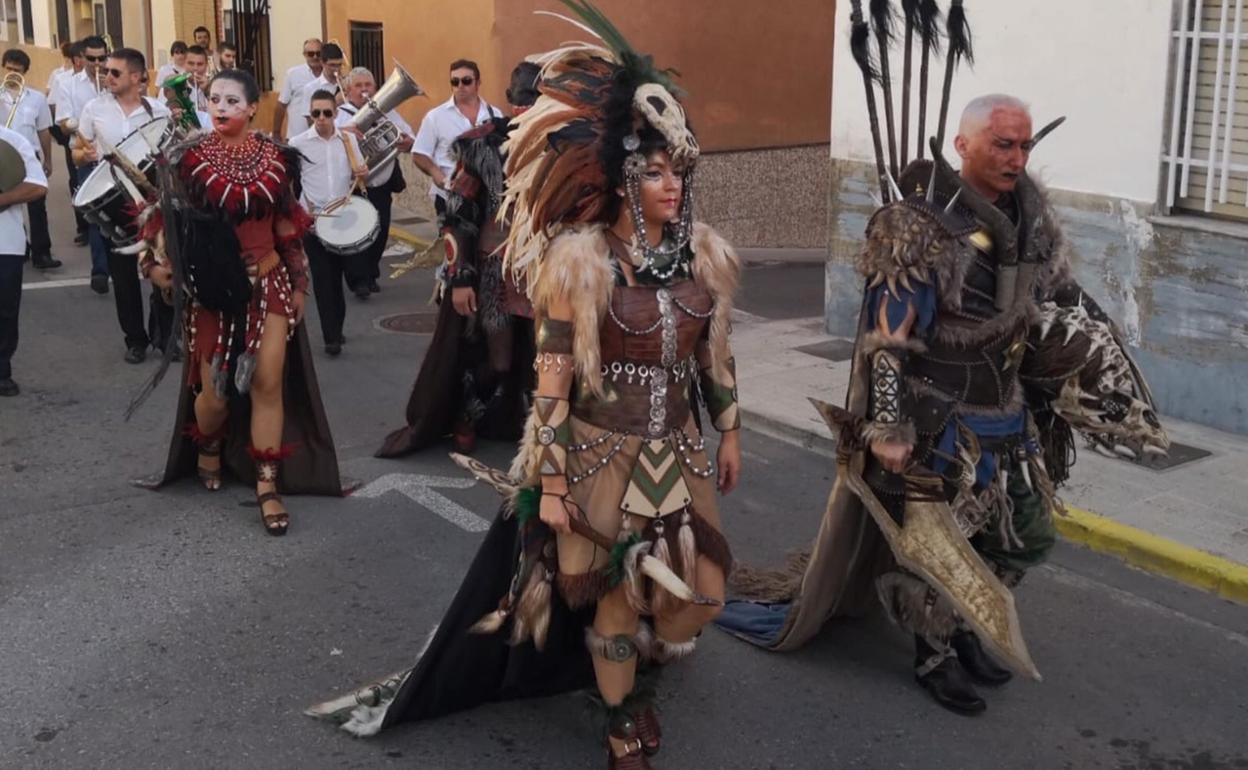 Una de las celebraciones de moros y cristianos de Antella. 