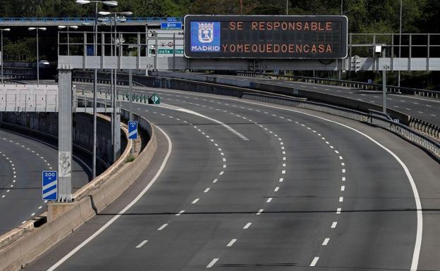 Carretera durante el estado de alarma.