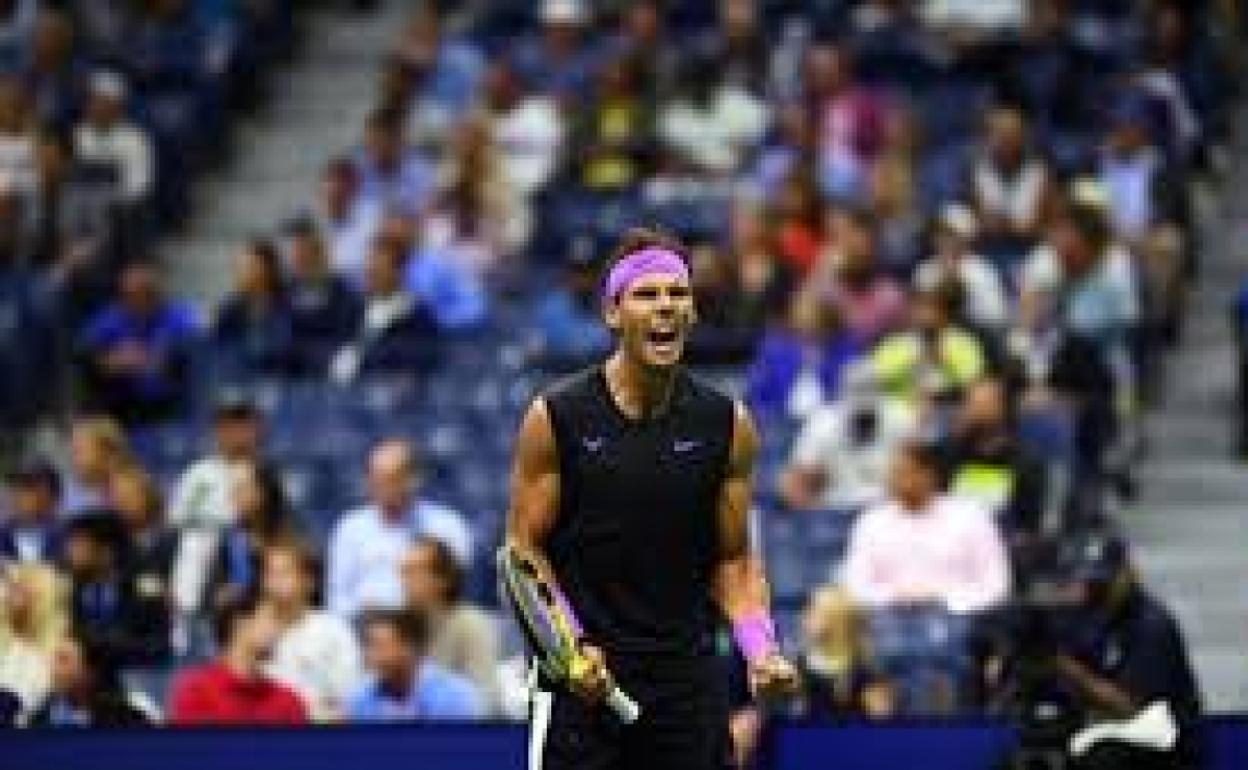 Rafa Nadal, durante un partido en el US Open. 