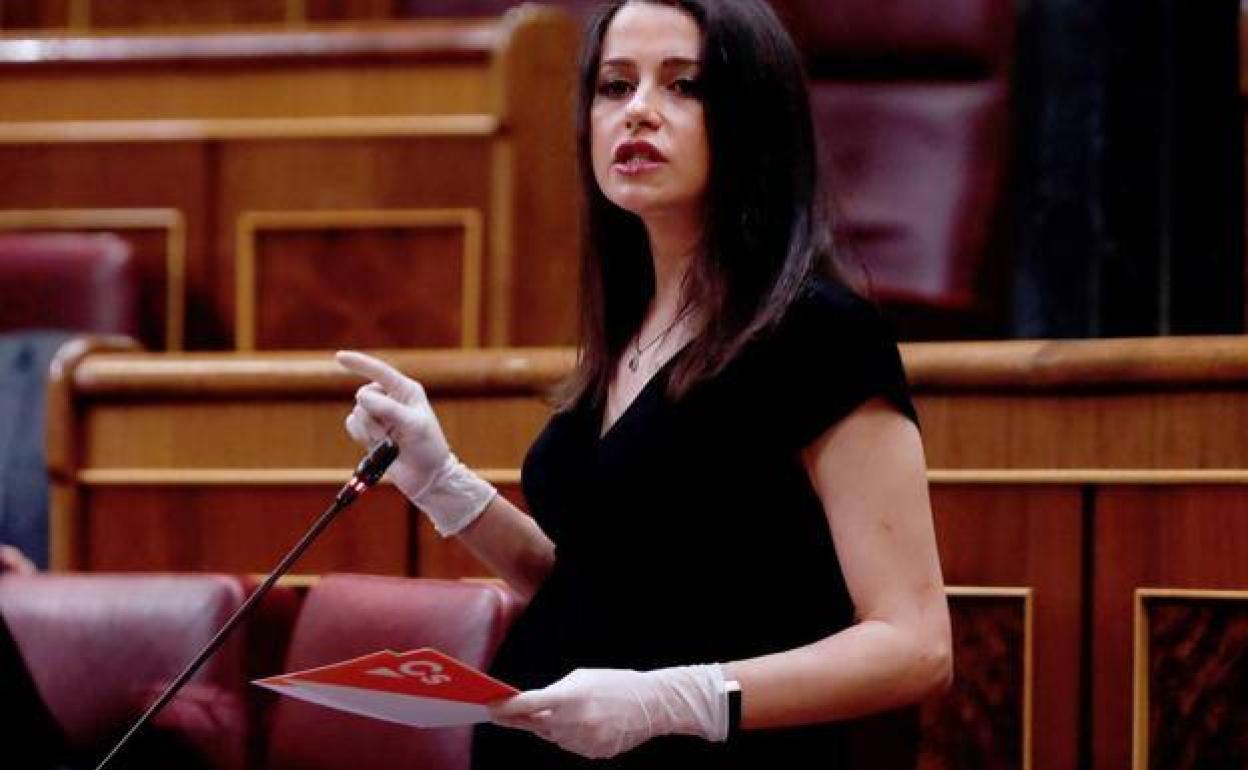 Inés Arrimadas, en el Congreso. 