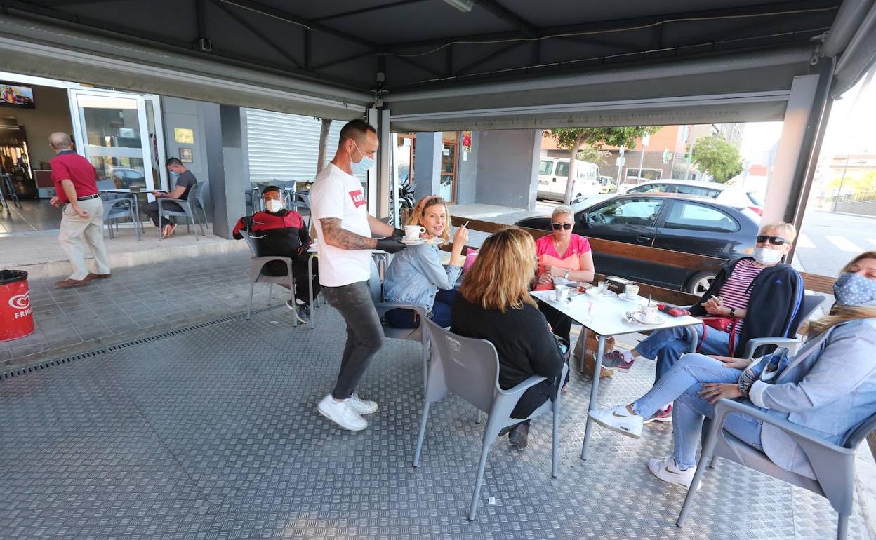 La hostelería recobra la actividad tras el parón por la pandemia de Covid-19. 