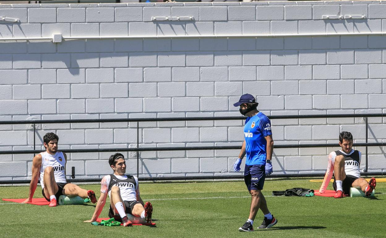 Guedes, Soler y Parejo, en la ciudad deportiva