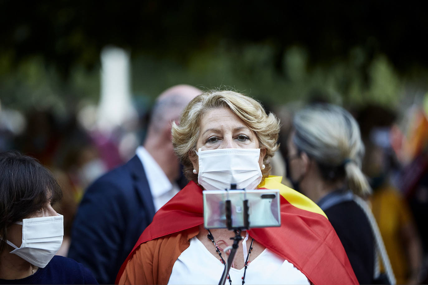 Fotos: Nuevas protestas contra el Gobierno en el paseo de la Alameda