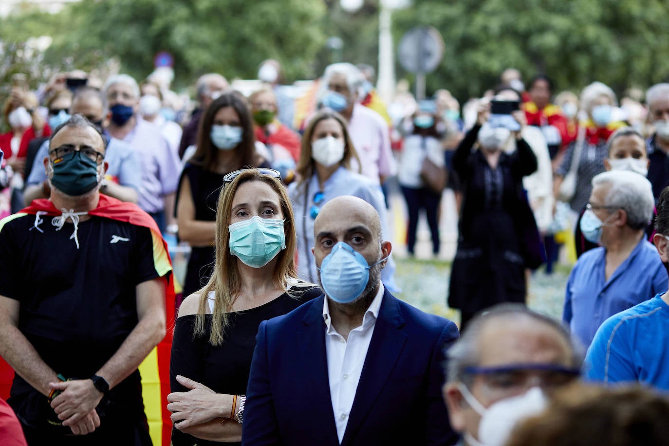 Fotos: Nuevas protestas contra el Gobierno en el paseo de la Alameda