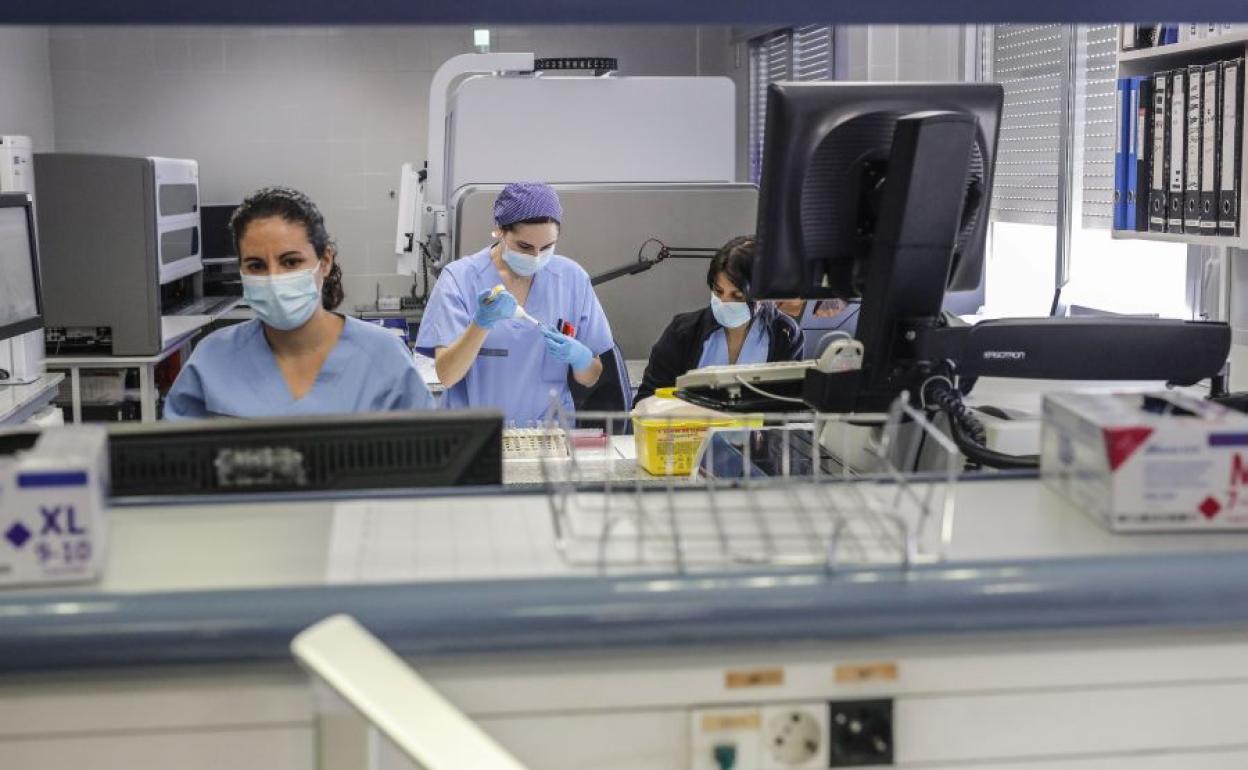 Laboratorio del Hospital Arnau de Vilanova.