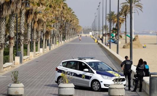 Actuación de la Policía Local de Valencia durante el estado de alarma. 