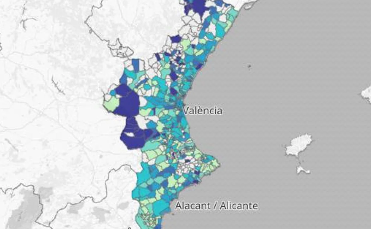 Los municipios con más muertes por coronavirus en la Comunitat