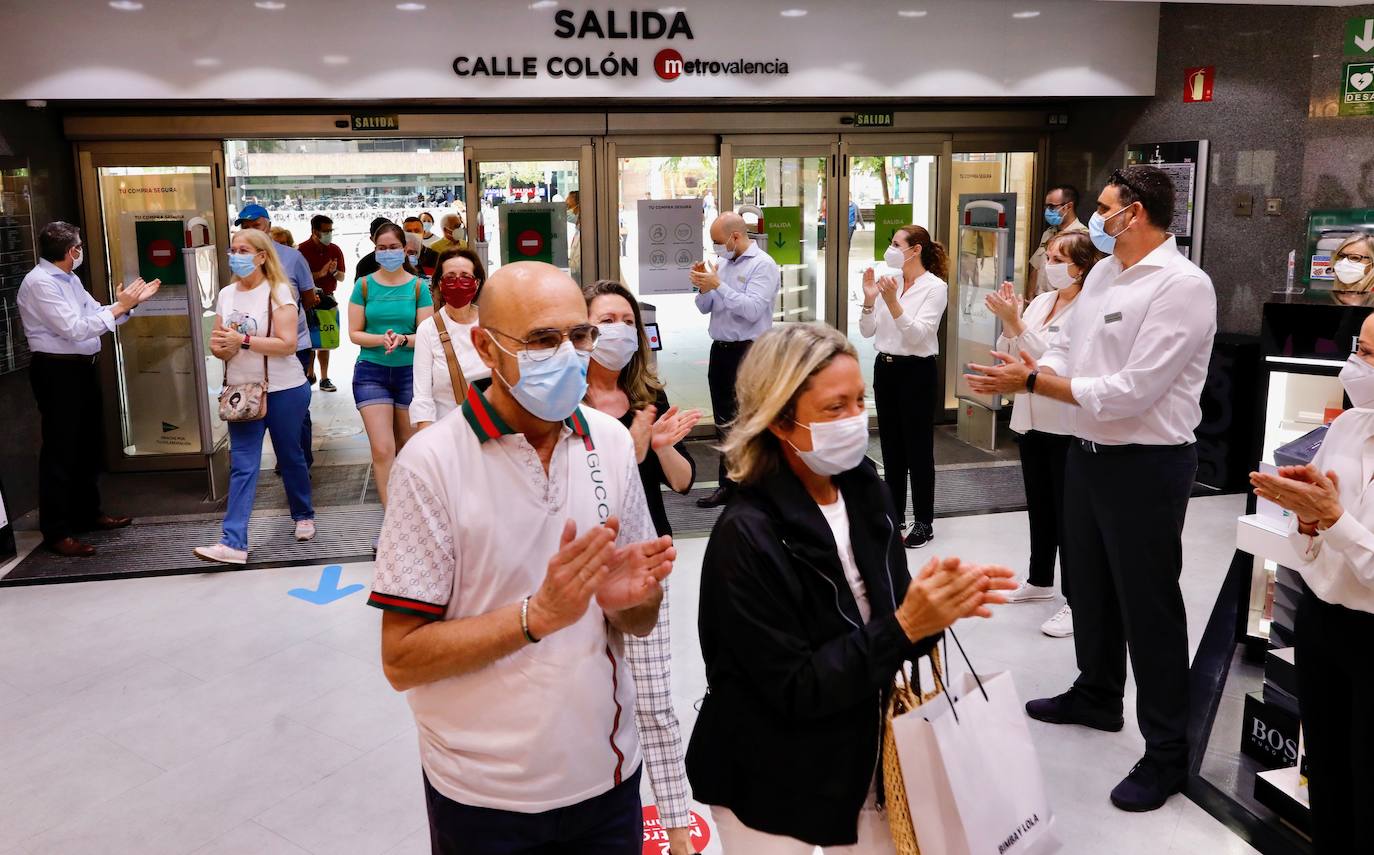 Reapertura de los centros comerciales en Valencia tras el confinamiento