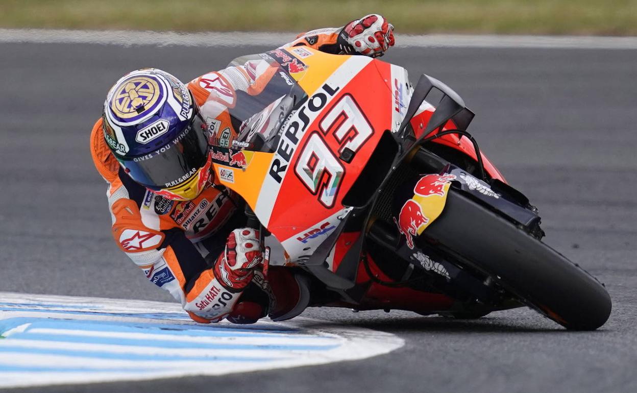 El español Marc Márquez, durante el último GP de Japón. 